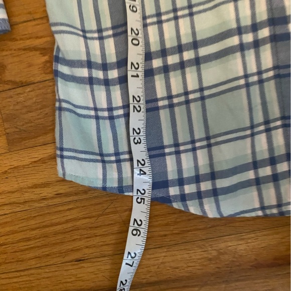 LL Bean Top Womens XL Blue Plaid Freeport Flannel Casual Outdoor Classic - Picture 4 of 6